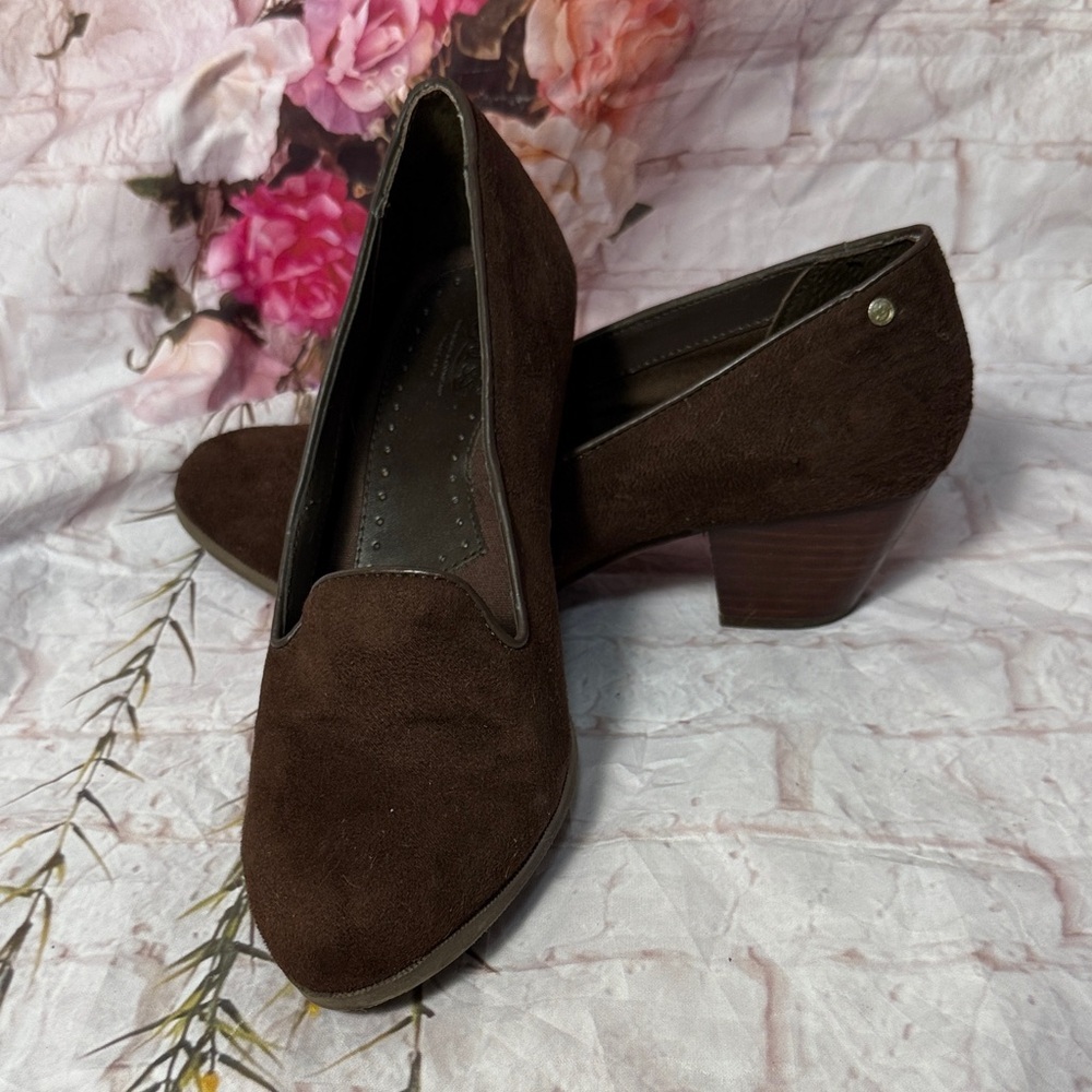 Bass Elegant Brown Suede Women's Loafers